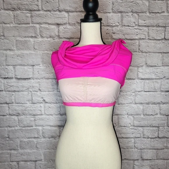 Lululemon Track and Train Tank Raspberry Glo Light crossback straps top size 10 - Picture 9 of 12
